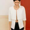 veste coton blanc Faustine ATODE