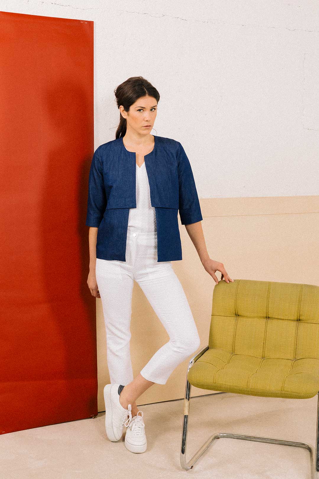 VESTE_FAUSTINEB_ATODE Veste lin femme