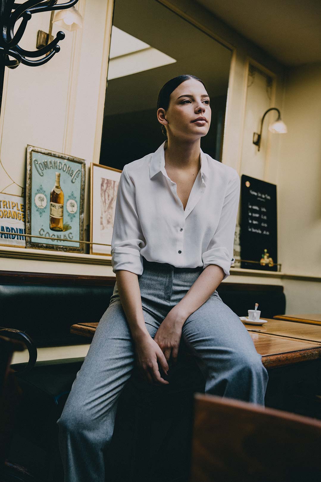 Chemise en soie lavée