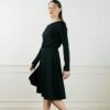 jupe midi noire Camille ATODE