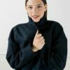 Manteau en laine bleue oversize Mia ATODE