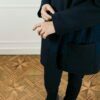 Manteau en laine bleue oversize Mia ATODE