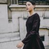 robe en laine bordeaux Alexandra ATODE