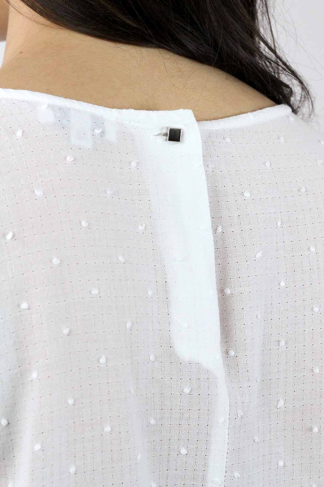 Blouse plumetis blanche 4 Blouse plumetis blanche