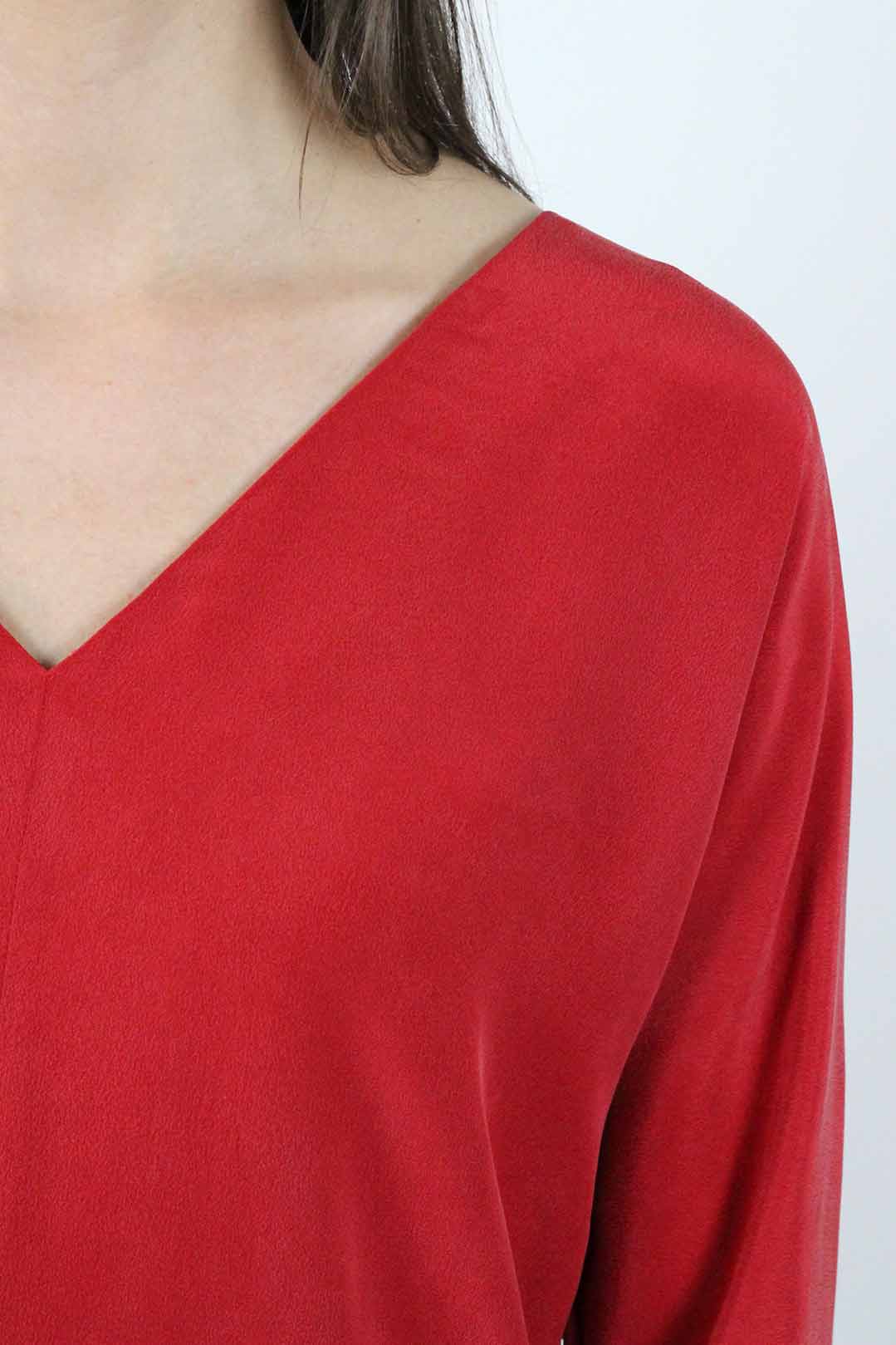 Blouse soie rouge 8 Blouse soie rouge