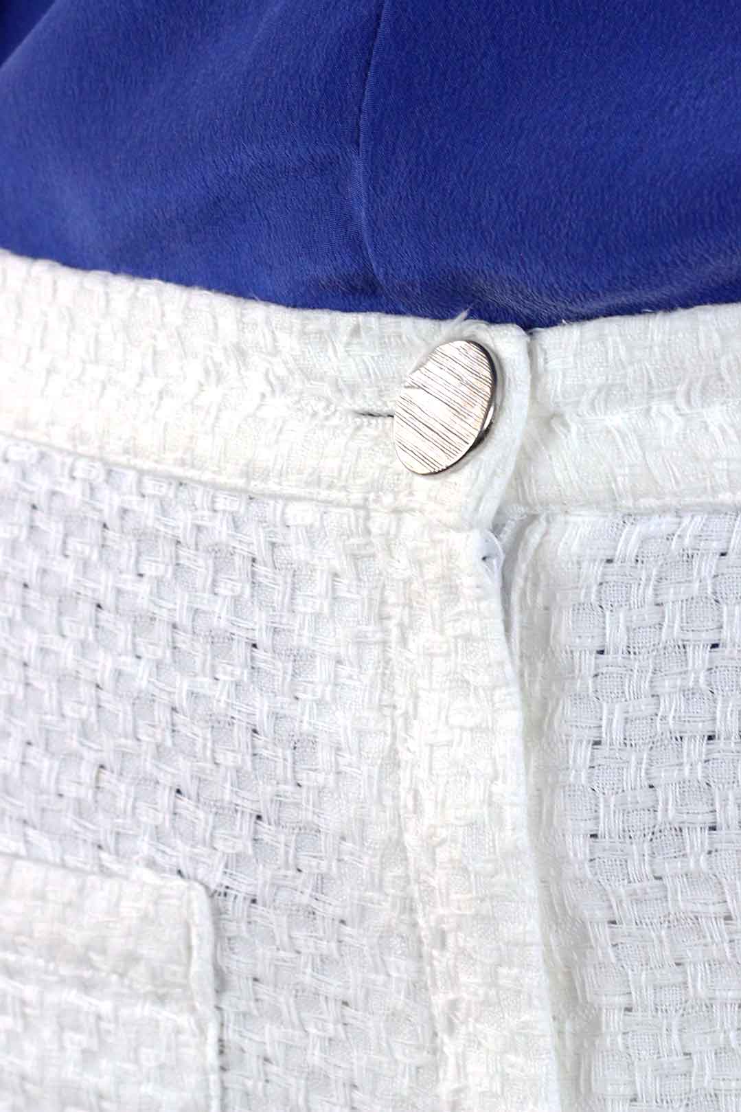 Pantalon blanc 7:8 femme 2 Pantalon blanc 7/8 femme