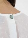 Top Plumetis blanc ATODE
