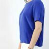 Top soie bleu Aurélia ATODE