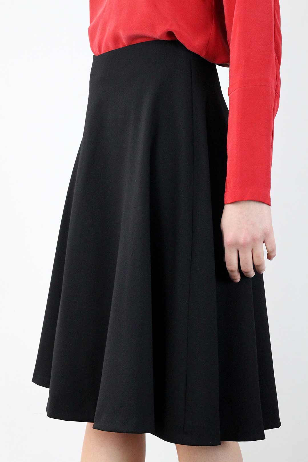jupe midi noire 1 jupe midi noire