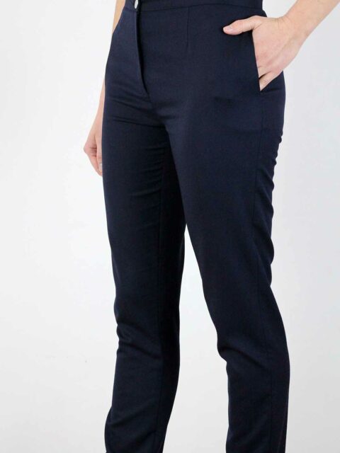 pantalon tailleur femme bleu marine Victoire ATODE