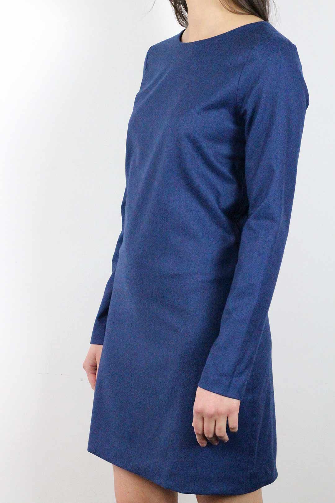 robe bleue manches longues