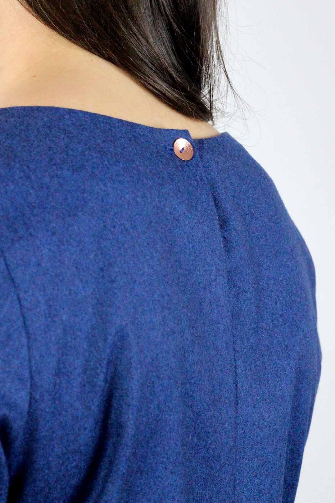 robe bleue manches longues