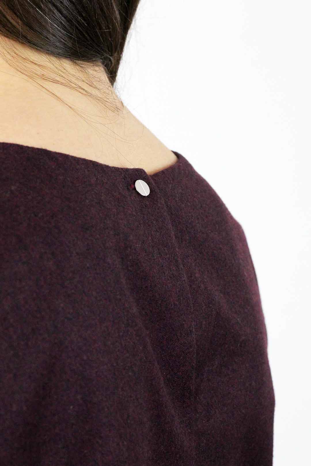 robe en laine bordeaux
