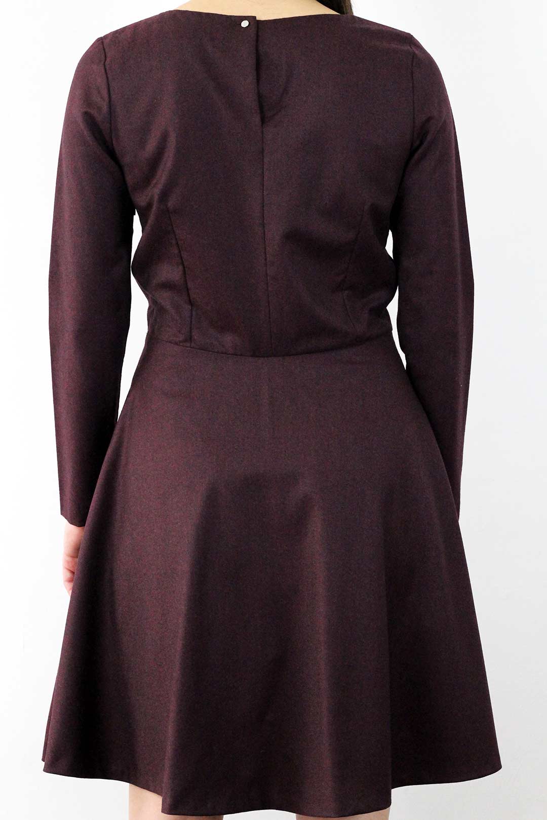 robe en laine bordeaux