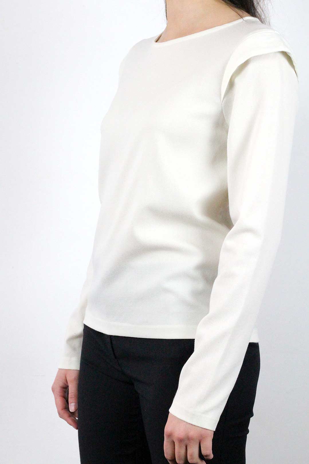 top crepe blanc