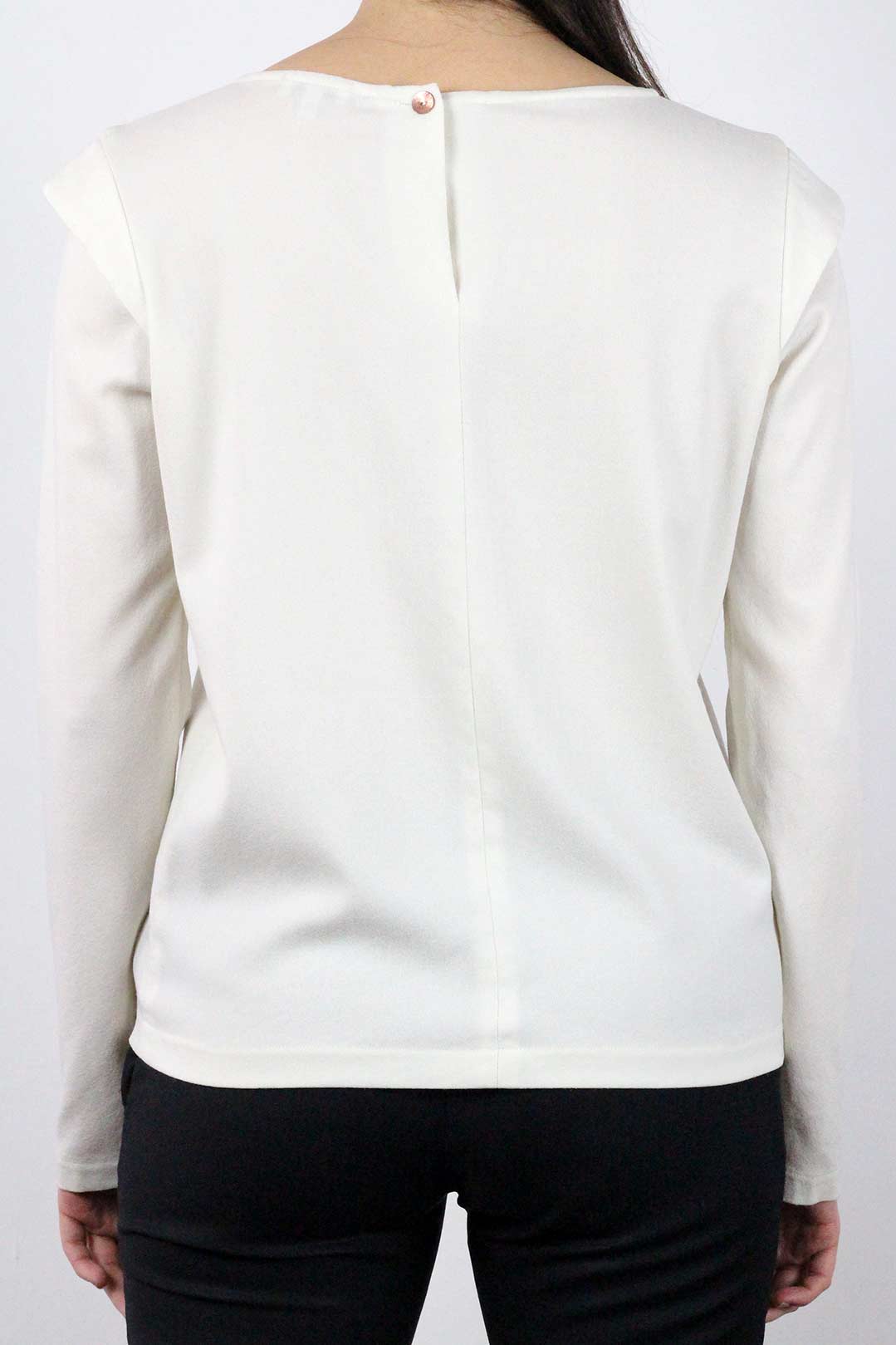 top crepe blanc
