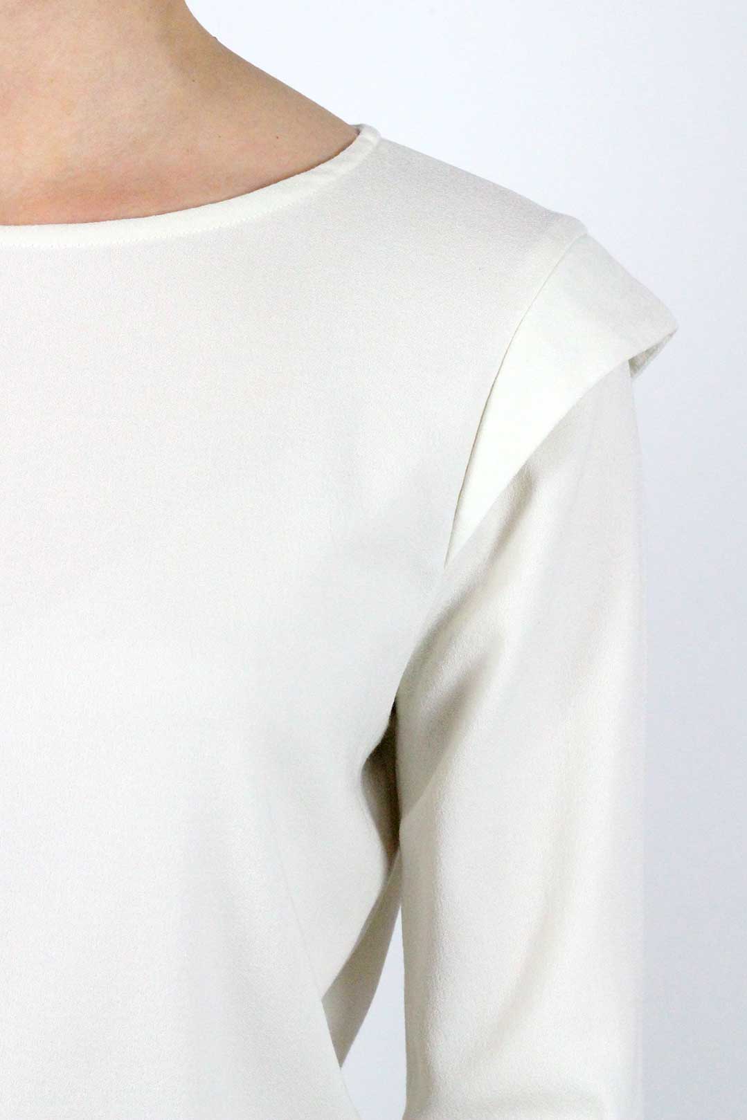 top crepe blanc