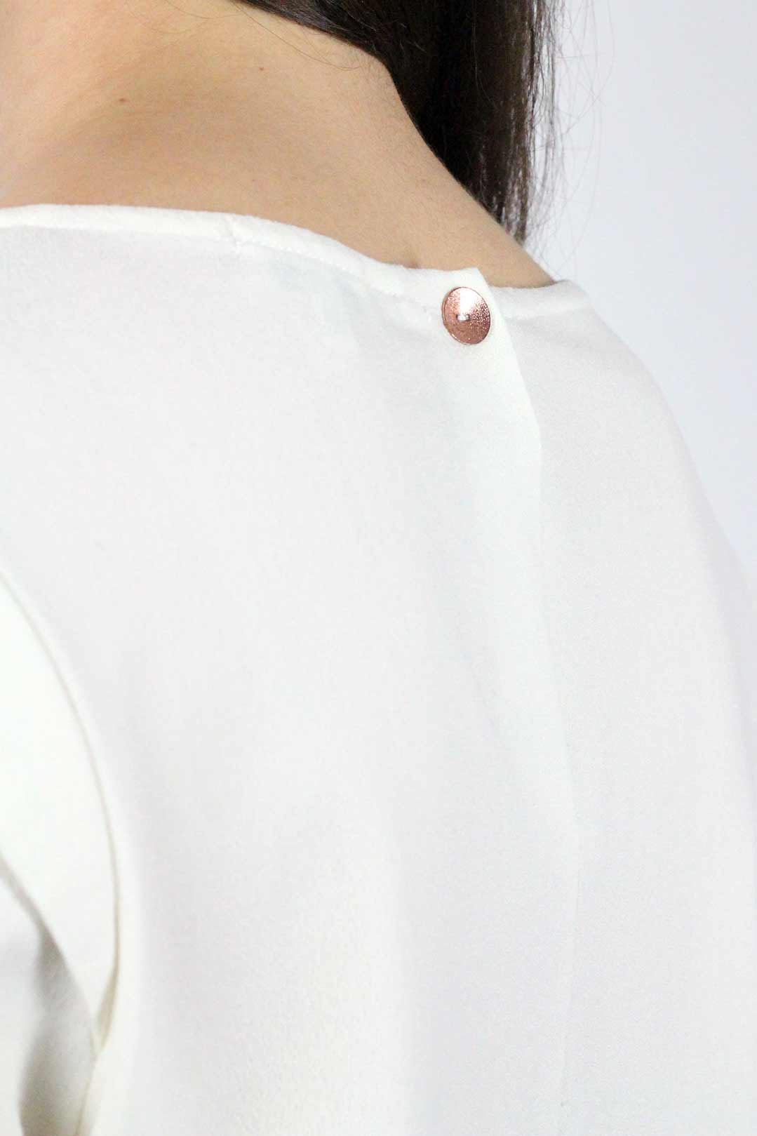 top crepe blanc