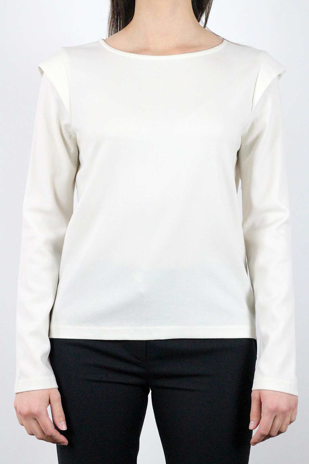 top crepe blanc