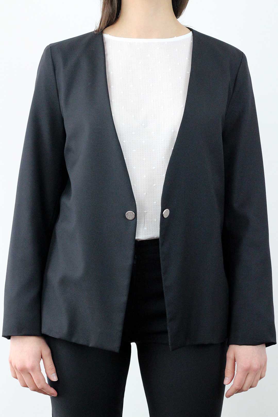 veste de tailleur noire femme