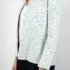 Veste femme couture grainé bleu Celine ATODE