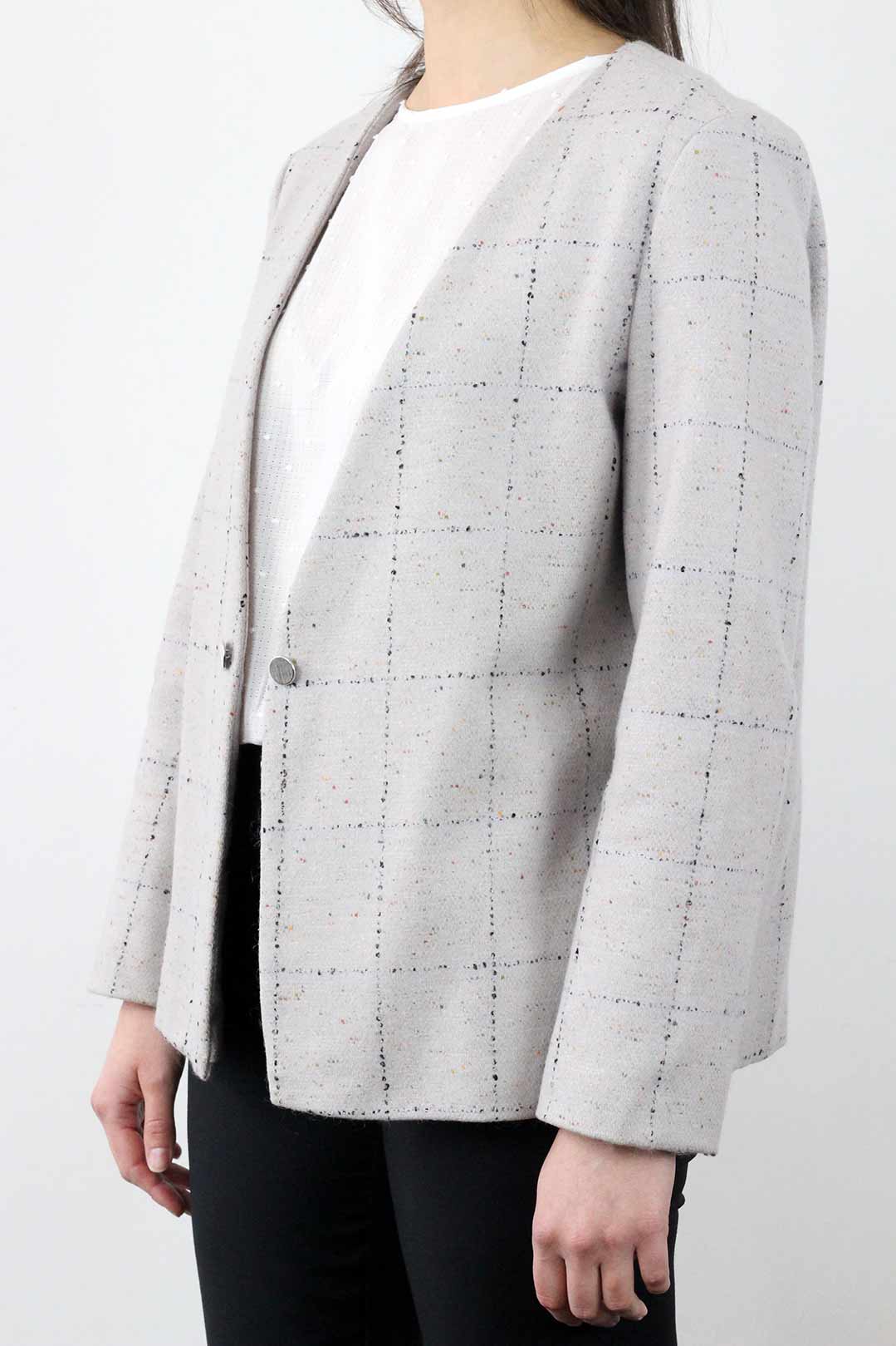 veste grise laine femme