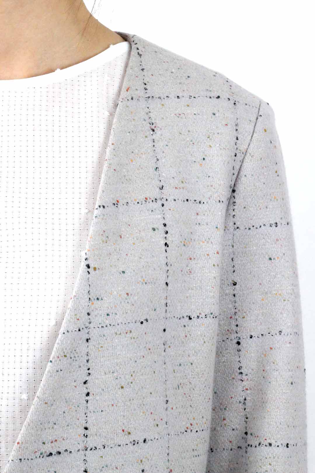 veste grise laine femme