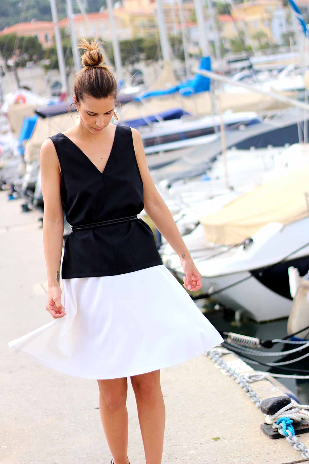 JUPE-LUCIE jupe en crepe de laine