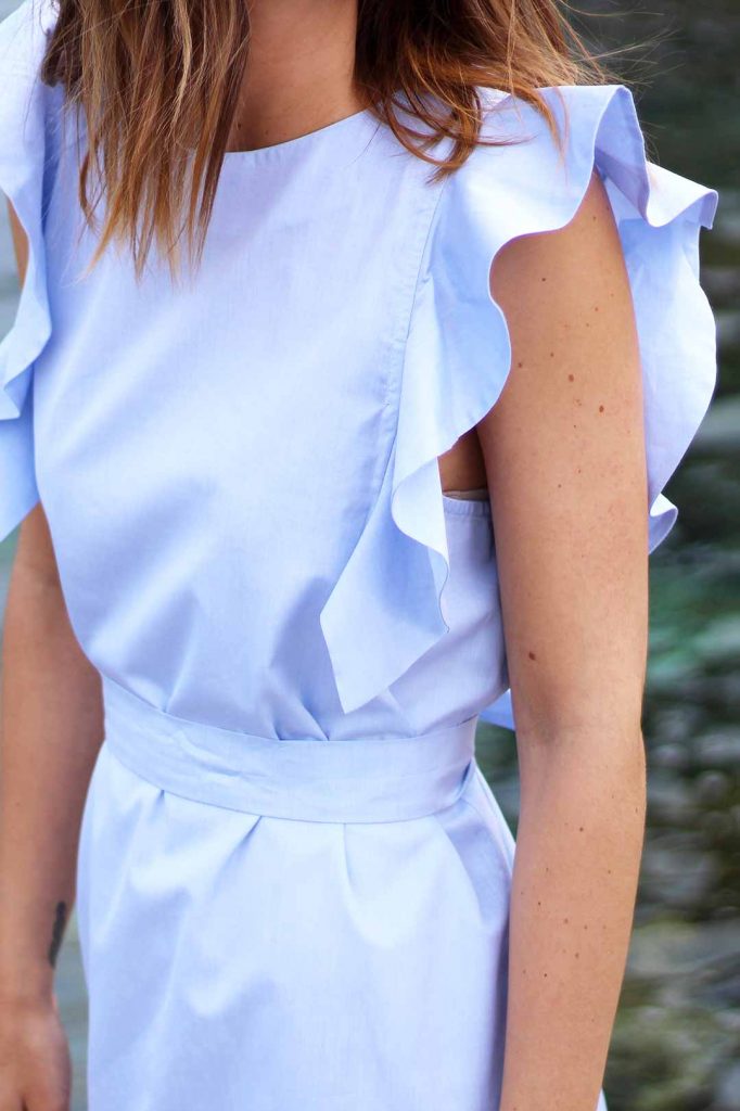 robe popeline de coton