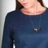 Robe bleue manches longues Agathe ATODE