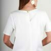 Tshirt en crêpe écru Aurélia ATODE