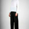 Top plumetis blanc en coton Emmanuelle ATODE