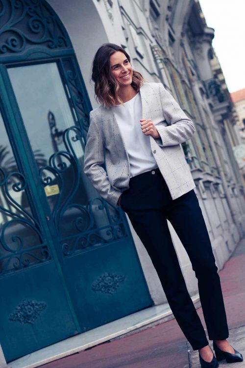 Pantalon Féminin Noir Élégant pour Tous les Jours