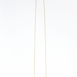 Sautoir Plaqué Or 3 Rangs Avec Pierres Mauves - Longueur 46-50cm - Occasion