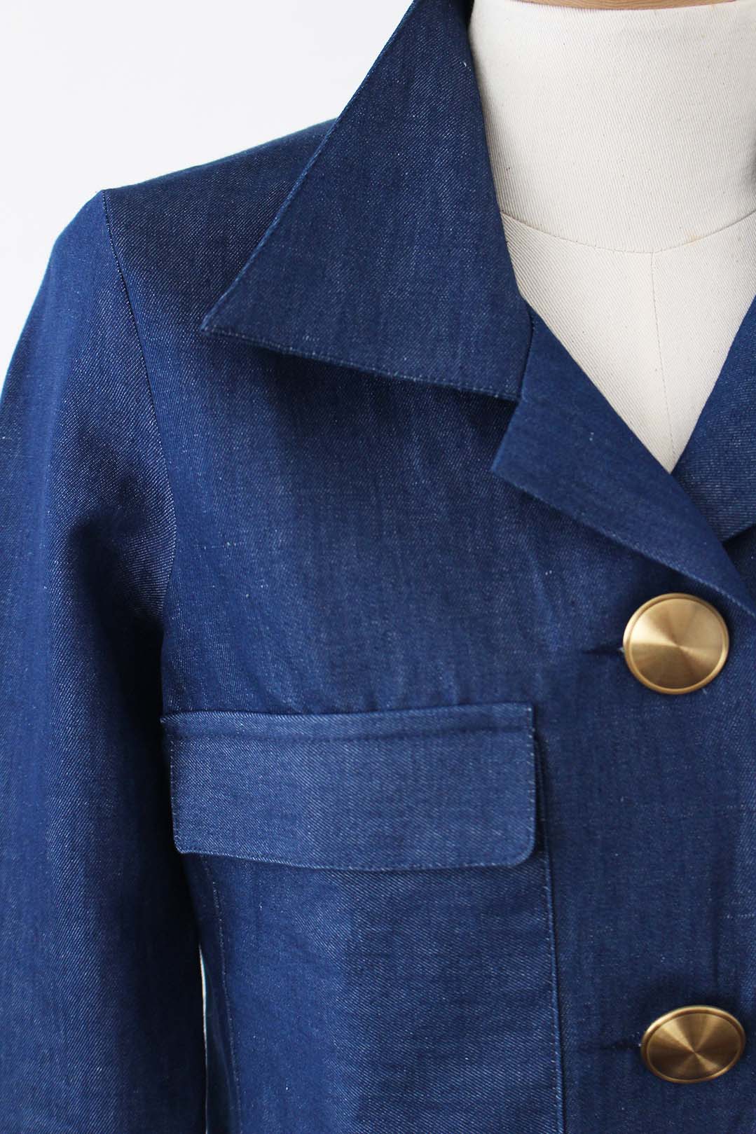 VESTE COURTE bleu jean