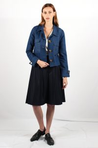 veste courte bleu jean virginie ATODE