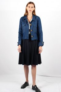 veste courte bleu jean virginie ATODE