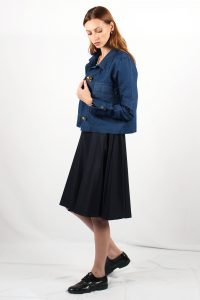 veste courte bleu jean virginie ATODE