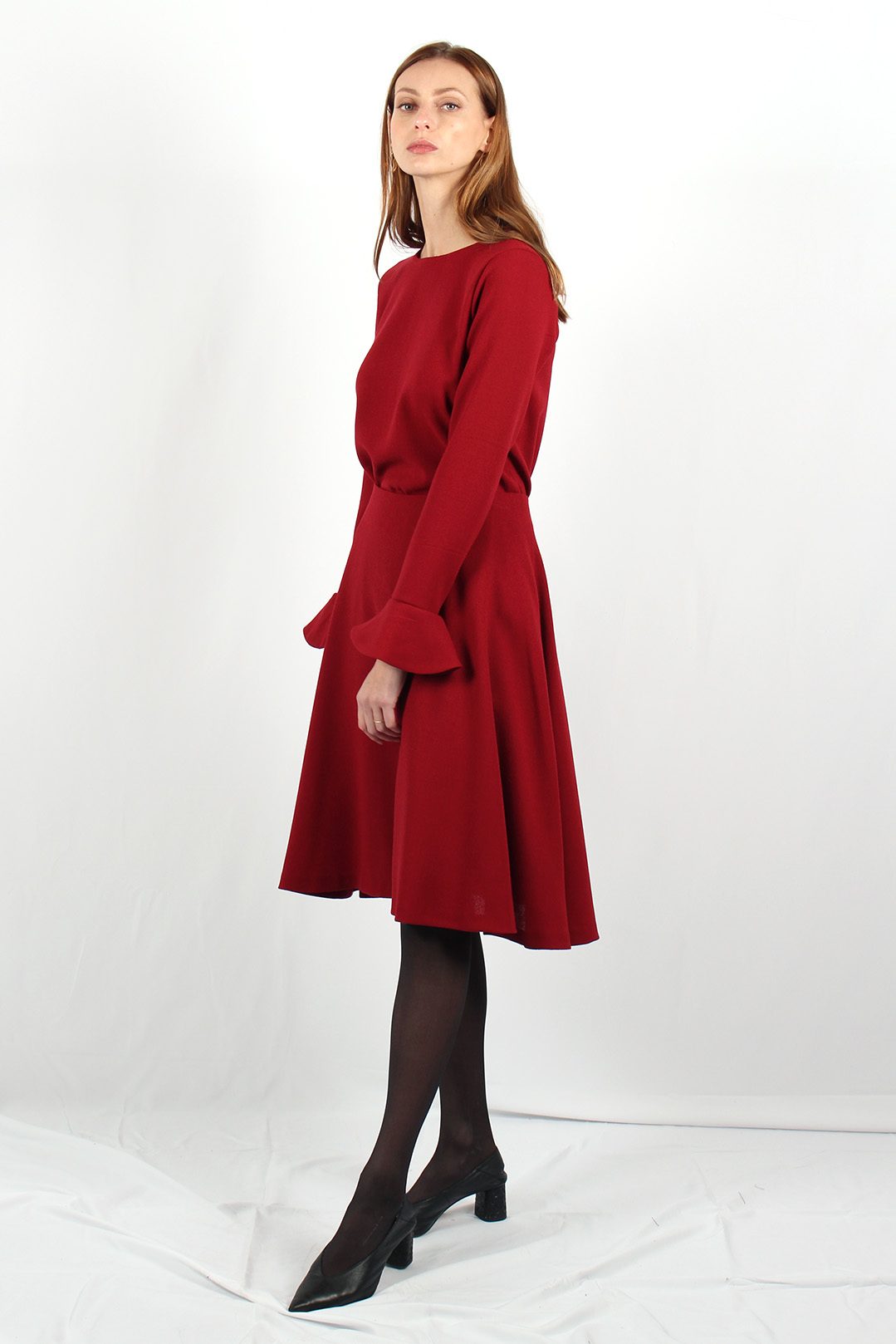 Jupe midi rouge online