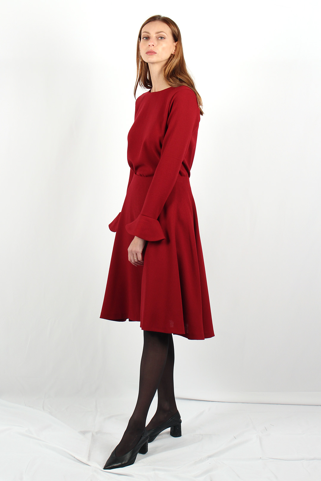 Jupe midi hotsell rouge