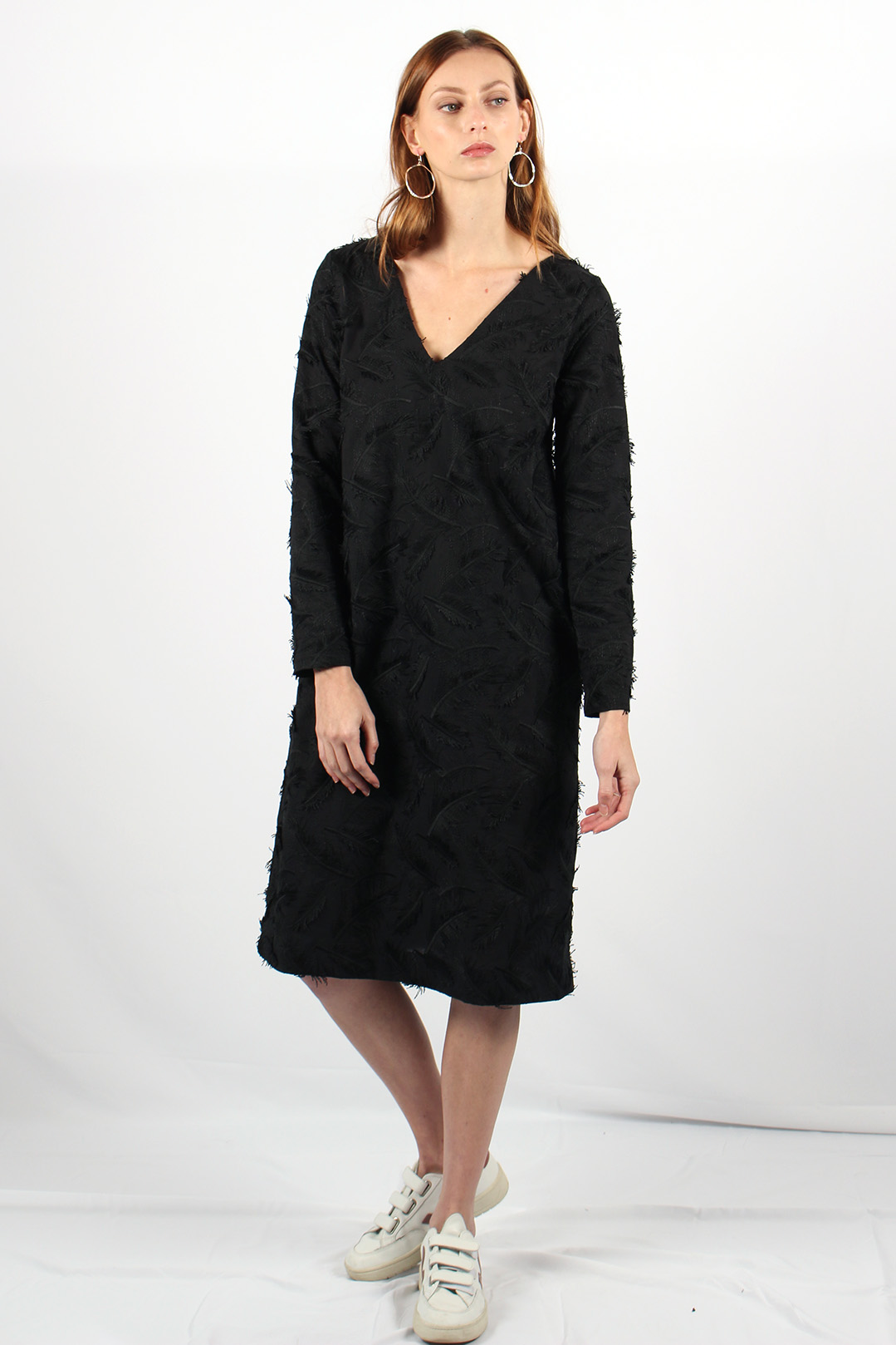robe droite noire en coton10