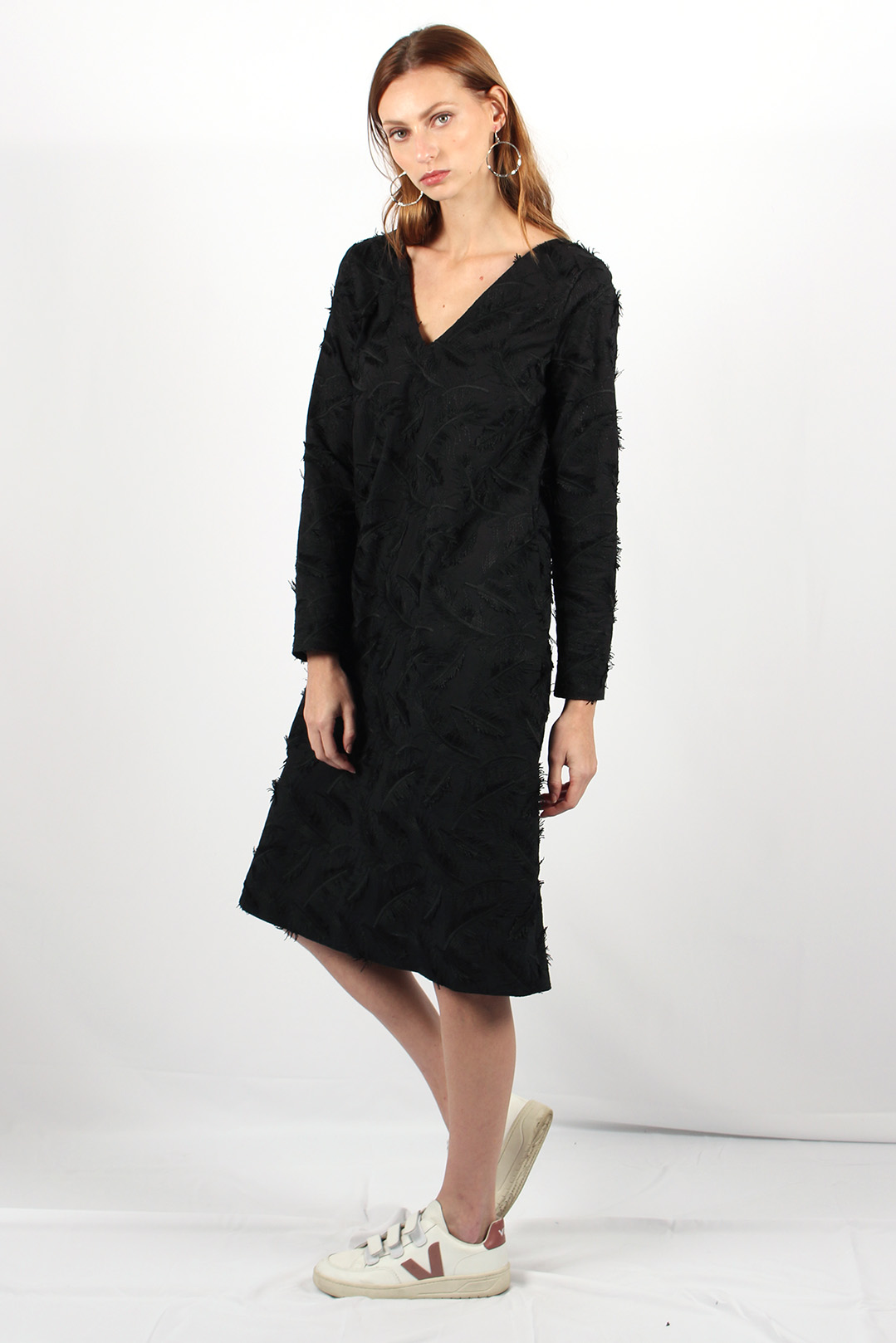 robe droite noire en coton12