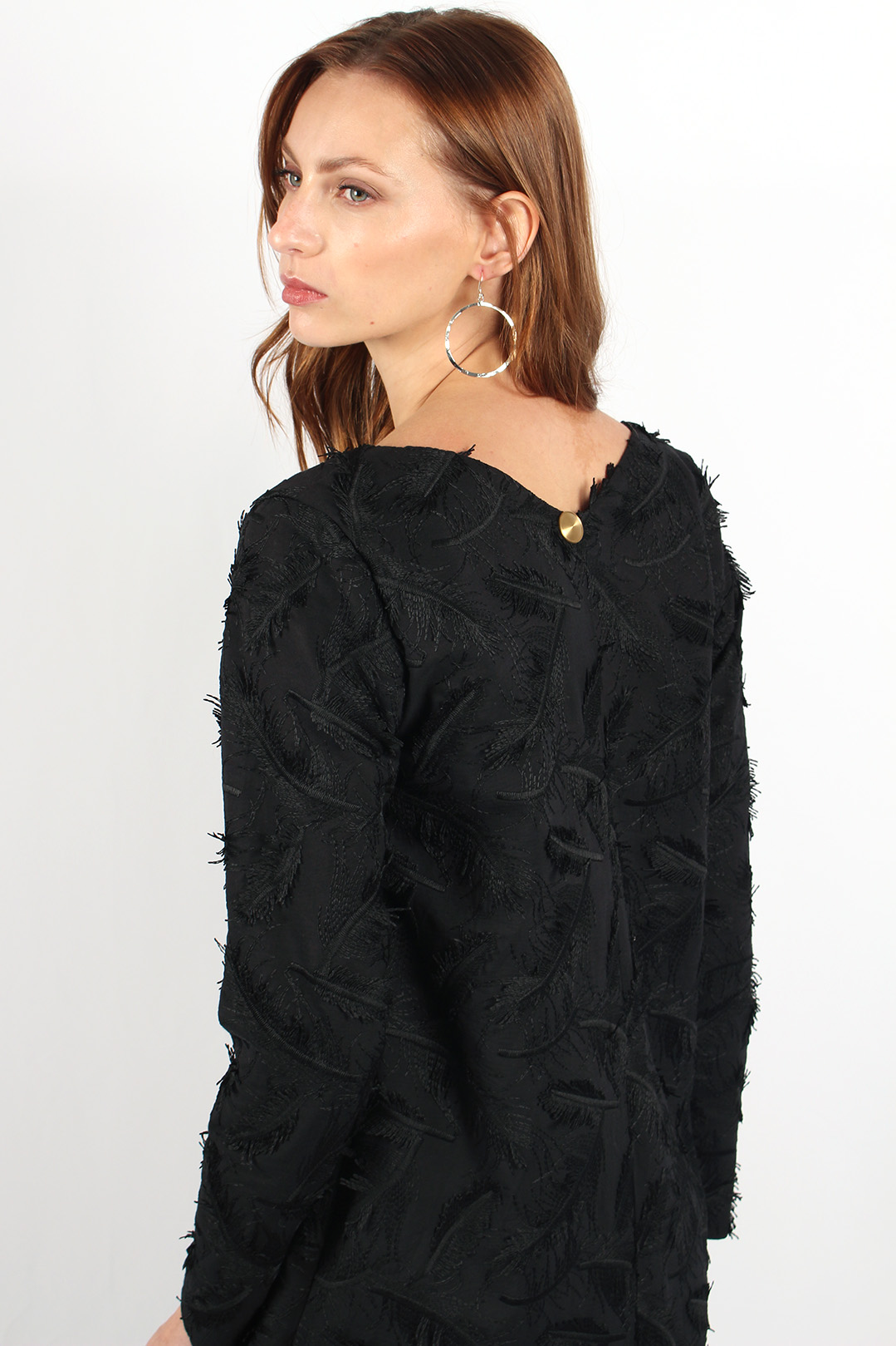 robe droite noire en coton8