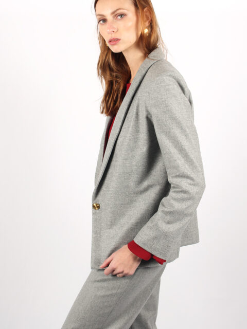 veste tailleur grise Marie anne ATODE