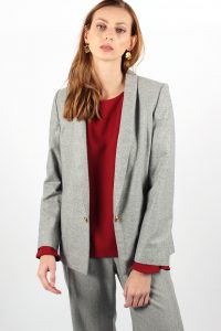 veste tailleur grise Marie anne ATODE