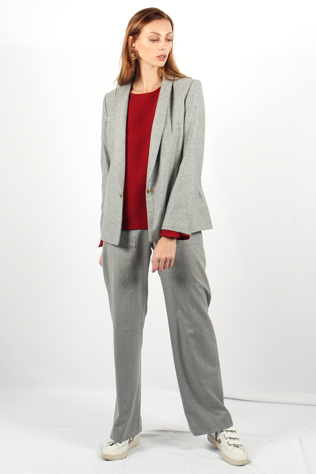 veste tailleur grise 14