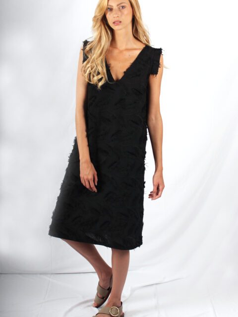 robe noire femme chic et moderne Aude ATODE