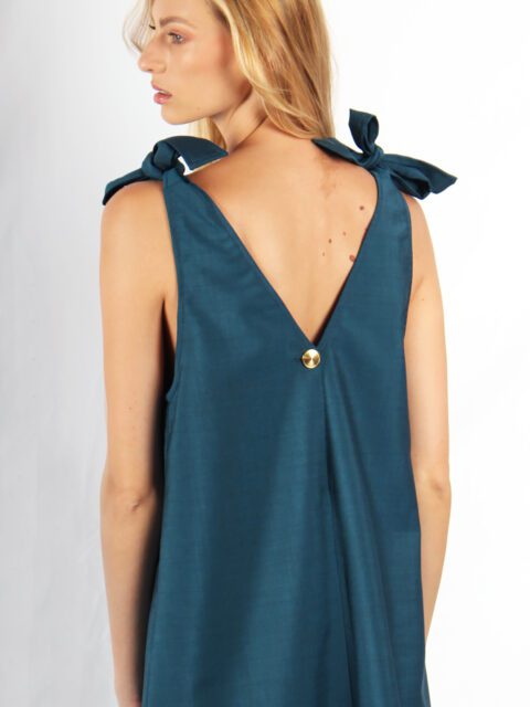 robe longue bleu canard Ingrid ATODE