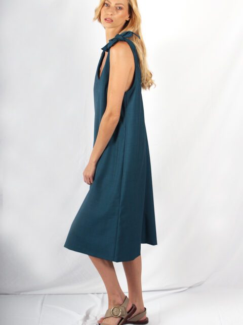 robe longue bleu canard Ingrid ATODE