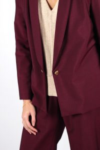 Blazer bordeaux femme en laine Marie-Anne ATODE